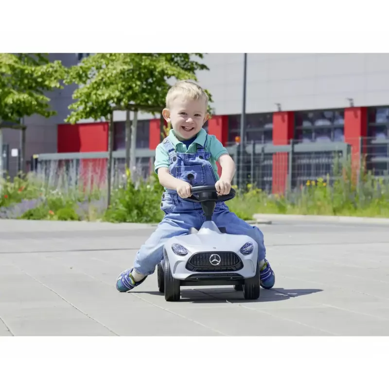 Vaikiškas stumiamas/paspirtukinis automobilis Simba-Dickie BIG Mercedes-AMG GT sidabrinis/juodas