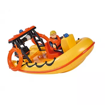 Žaislinė valtis Simba-Dickie Fireman Sam Neptune Boat su figūrėle