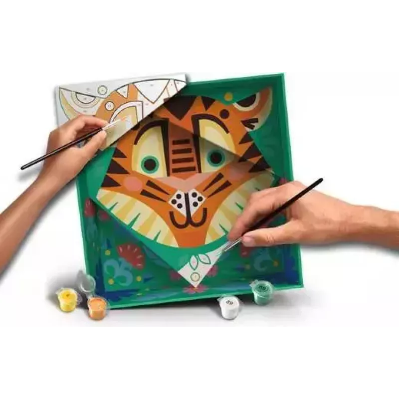 Piešimo rinkinys Ravensburger CreArt Do it together – Tigras (bendras piešimas) 25863