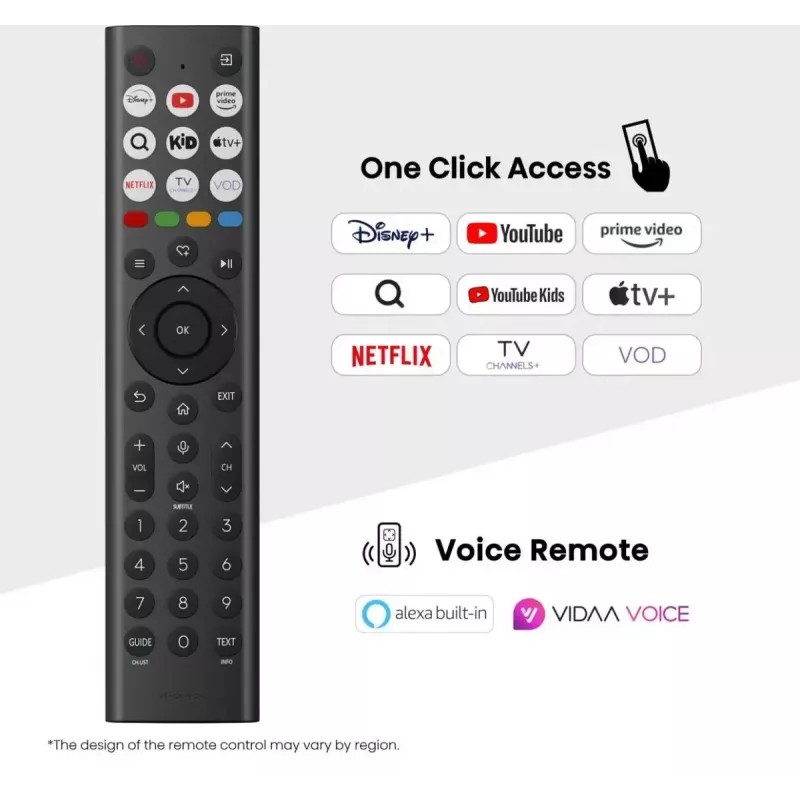 Hisense 43E77Q 109,2 cm (43 coliai) 4K Ultra HD QLED išmanusis televizorius, Wi-Fi, juodas