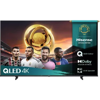 Hisense 50E77Q 127 cm (50 colių) 4K Ultra HD QLED išmanusis televizorius, Wi-Fi, juodas