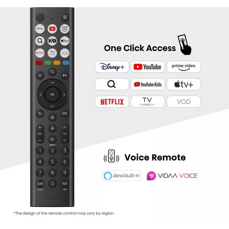 Hisense 100U7Q 2,54 m (100 col.) 4K Ultra HD išmanusis televizorius su Wi-Fi, juodas