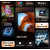 Hisense 100U7Q 2,54 m (100 col.) 4K Ultra HD išmanusis televizorius su Wi-Fi, juodas
