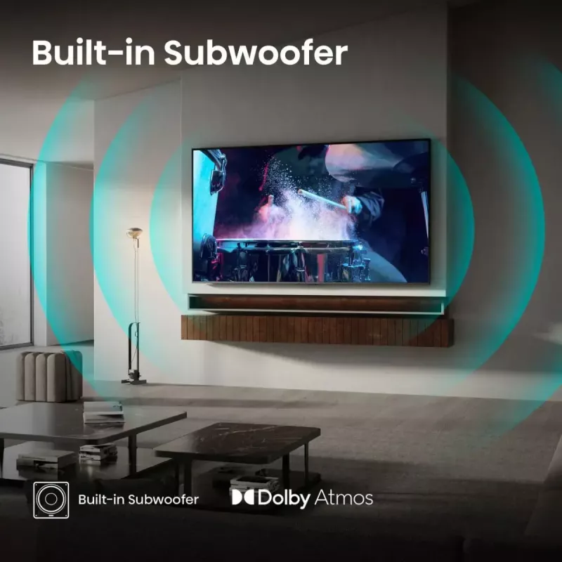 Hisense 100U7Q 2,54 m (100 col.) 4K Ultra HD išmanusis televizorius su Wi-Fi, juodas