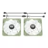 Kompiuterio korpuso ventiliatorių rinkinys THERMALTAKE Matcha Green CT120 120mm, 500–2000 RPM, 1,87 mmH2O, pilkas, 2 vnt.