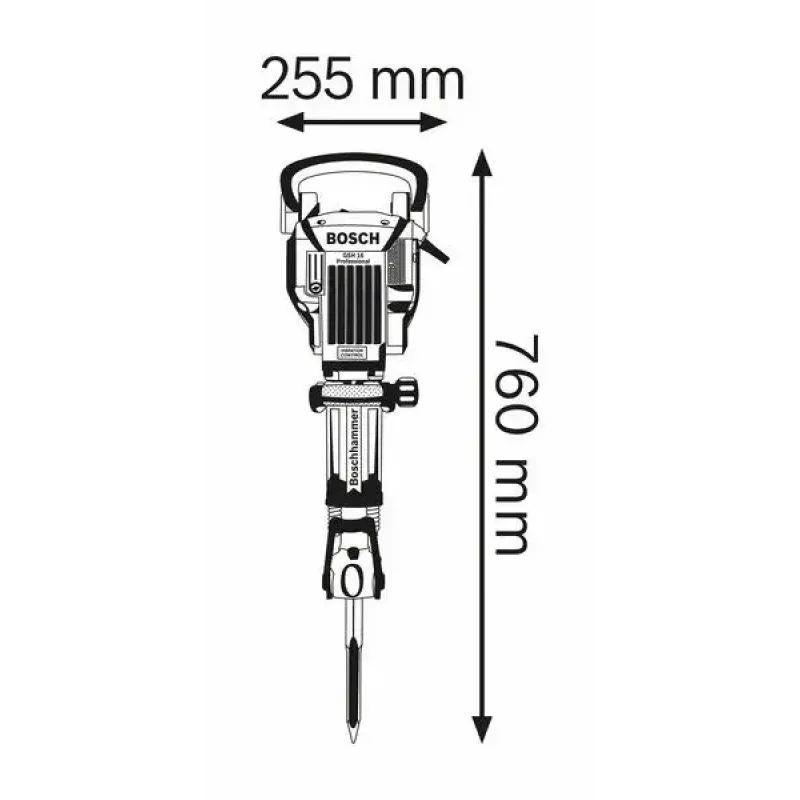 Bosch 0 611 335 000 plaktukas griovimo juodas, mėlynas 1750 W