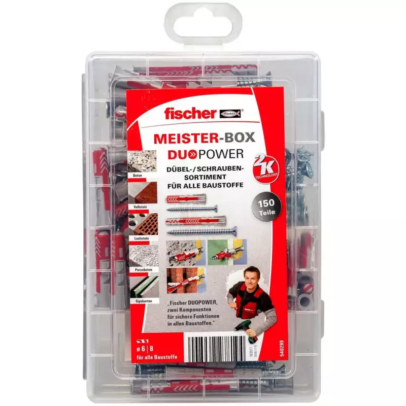 Varžtų ir kaiščių rinkinys Fischer 540299