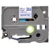 Lipnių juostų kasetė Brother TZe253 24 mm mėlyna ant baltos