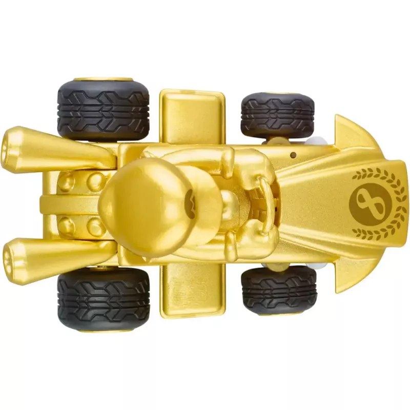 Radijo bangomis valdomas CARRERA Mario Kart Mini RC – Mario Gold, 2.4 GHz, popierinė dėžutė
