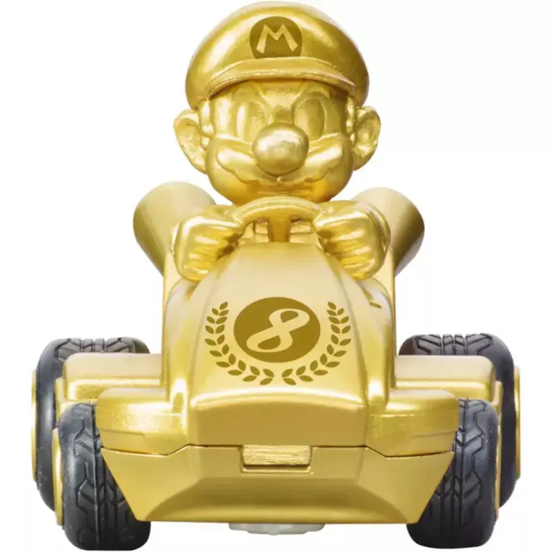 Radijo bangomis valdomas CARRERA Mario Kart Mini RC – Mario Gold, 2.4 GHz, popierinė dėžutė