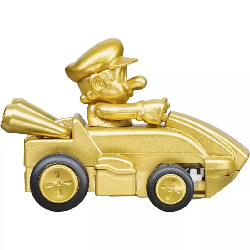 Radijo bangomis valdomas CARRERA Mario Kart Mini RC – Mario Gold, 2.4 GHz, popierinė dėžutė
