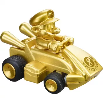 Radijo bangomis valdomas CARRERA Mario Kart Mini RC – Mario Gold, 2.4 GHz, popierinė dėžutė