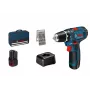 Akumuliatorinis atsuktuvas Bosch GSR 12V-15 Professional, 1300 RPM, juoda, mėlyna
