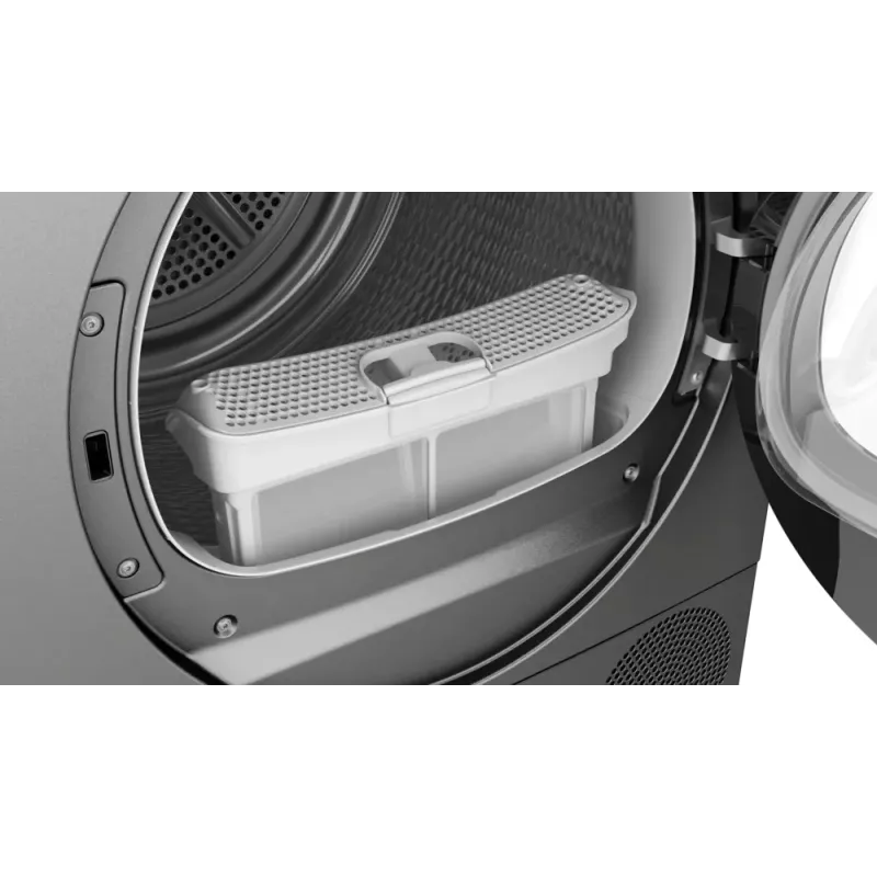 Bosch Serie 6 WQG243DR10 džiovinimo mašina Laisvai pastatoma Priekinis pakrovimas 9 kg Pilka