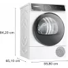 Bosch Serie 8 WQB246D41 džiovinimo mašina Laisvai pastatoma Pakrovimas iš priekio 9 kg Balta