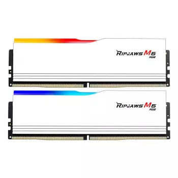 G.SKILL Ripjaws M5 RGB DDR5 32GB (2x16GB) 6800 MT/s CL34 White Dual Kit F5-6800J3445G16GX2-RM5RW