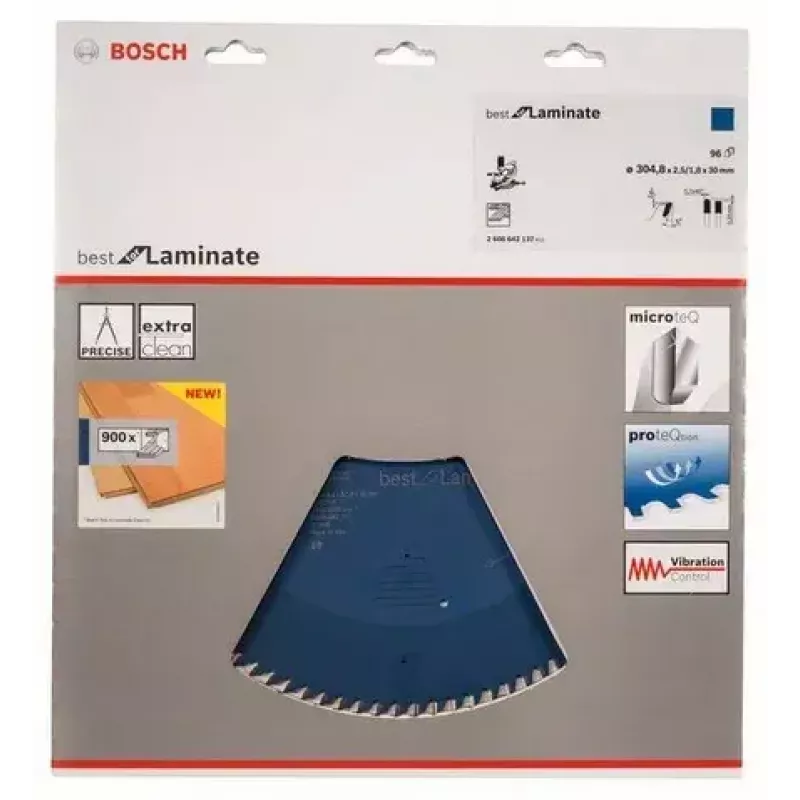 Pjūklo diskas laminatui Bosch Best for Laminate 2608642137, Ø 305 mm, 96 dantys, 30 mm centrinė anga