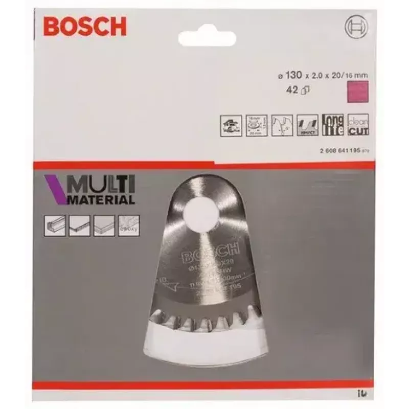Pjūklo diskas Bosch 2 608 641 195 13 cm Skylė 2 cm