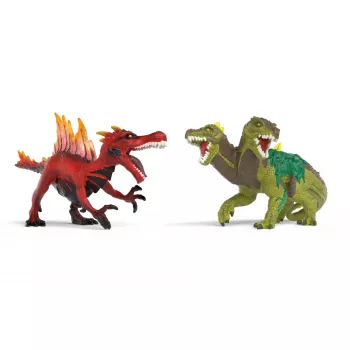 Žaislų figūrėlių rinkinys Schleich Eldrador Creatures Ugnies dinozauras prieš Džiunglių driežą, modelis 70834