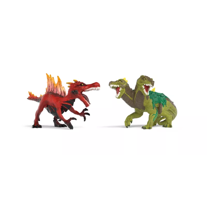 Žaislų figūrėlių rinkinys Schleich Eldrador Creatures Ugnies dinozauras prieš Džiunglių driežą, modelis 70834