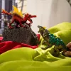 Žaislų figūrėlių rinkinys Schleich Eldrador Creatures Ugnies dinozauras prieš Džiunglių driežą, modelis 70834