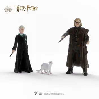 Schleich figūrėlių rinkinys Burtų pasaulis: Mad-Eye Moody ir Draco Malfoy su šešku