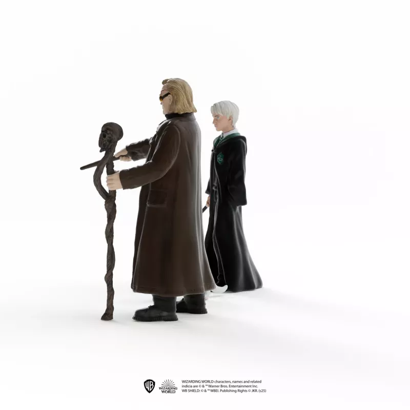 Schleich figūrėlių rinkinys Burtų pasaulis: Mad-Eye Moody ir Draco Malfoy su šešku