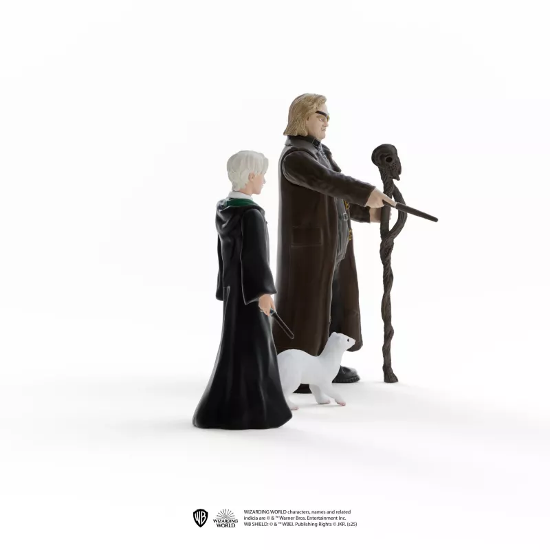 Schleich figūrėlių rinkinys Burtų pasaulis: Mad-Eye Moody ir Draco Malfoy su šešku