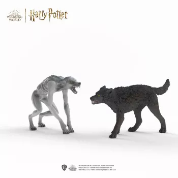 Schleich Wizarding World žaidimų rinkinys Haris Poteris Vilkolakis prieš Animagus figūrėlės, kolekcionuojamos figūrėlės