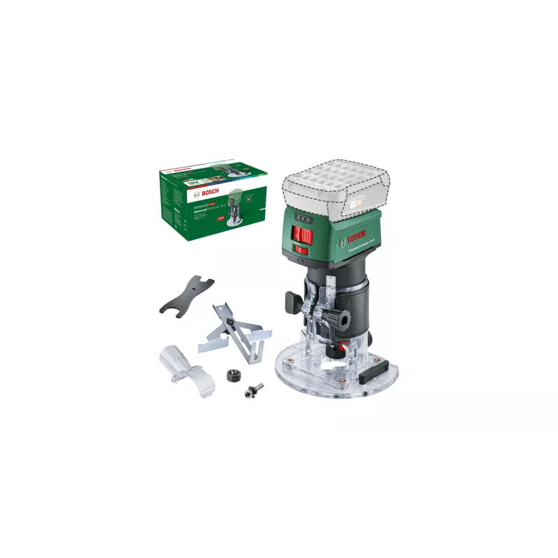 Bosch AdvancedTrimRouter 18V-8 akumuliatorinė briaunų freza, be akumuliatoriaus ir kroviklio
