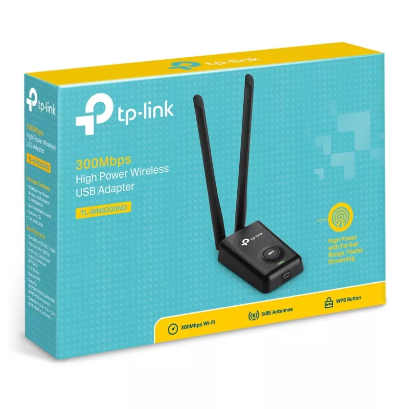 TP-Link TL-WN8200ND belaidis tinklo adapteris WLAN 300 Mbit/s