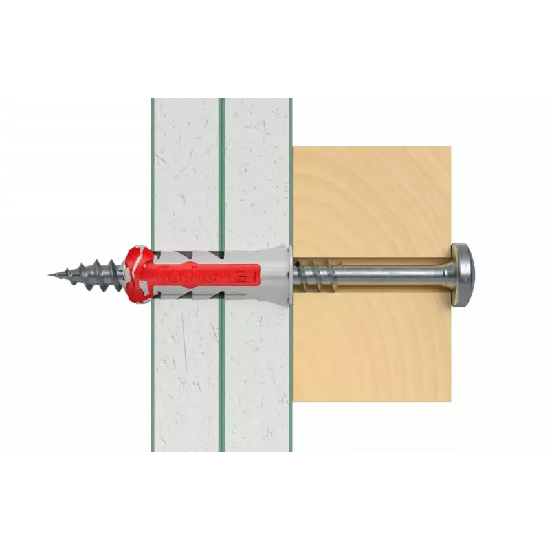 Fischer 545838 DuoPower kaiščių ir varžtų rinkinys 6x30 mm 100 vnt.