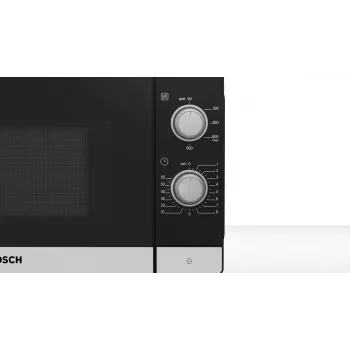 Bosch Serie 2 FFL020MS2 mikrobangų krosnelė, juoda, nerūdijantis plienas, 20 L, 800 W