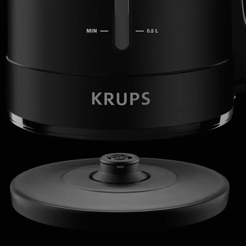 Krups BW2448 elektrinis virdulys 1,6 L Juodas