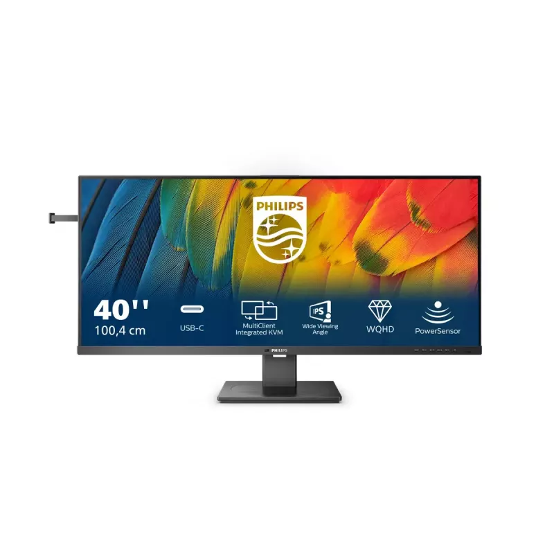 Philips 5000 serijos 40B1U5600/00 monitorius 101,6 cm (40 colių) 3440 x 1440 pikselių Wide Quad HD LCD juodas