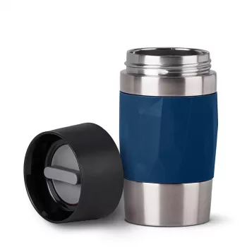 EMSA Travel Mug Compact 300 ml Mėlyna, Nerūdijantis plienas
