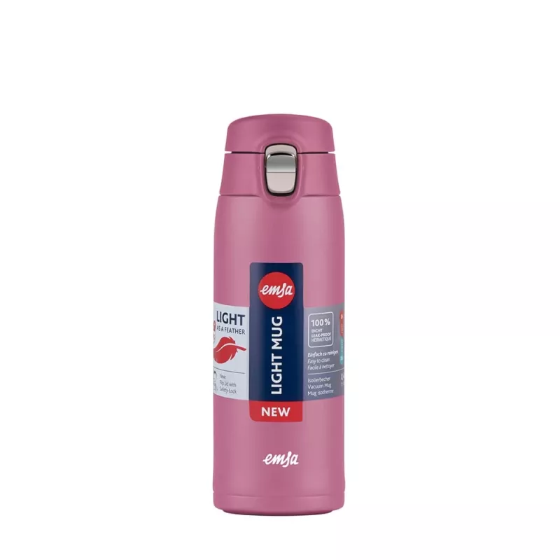 EMSA Light termo puodelis 400 ml rožinis