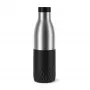 EMSA Bludrop Sleeve N3111100 gėrimo butelis, kasdienis naudojimas, 700 ml, nerūdijantis plienas, juodas