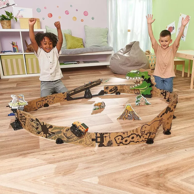 Žaidimų lenktynių trasa VTech Car-Board Racers Dino Adventure Set