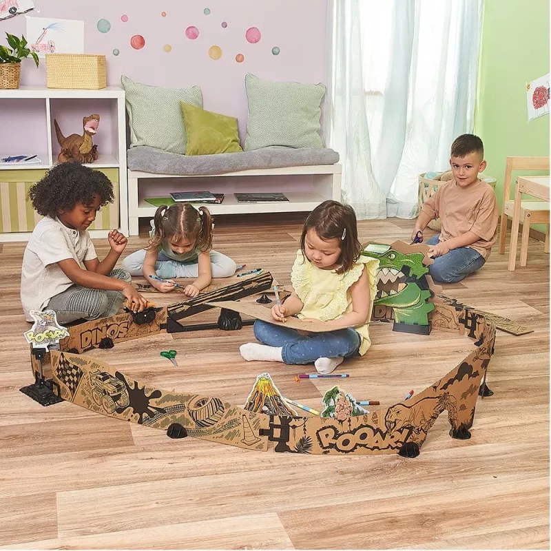 Žaidimų lenktynių trasa VTech Car-Board Racers Dino Adventure Set
