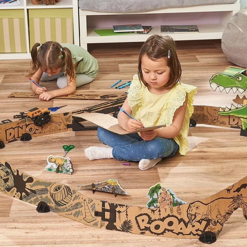 Žaidimų lenktynių trasa VTech Car-Board Racers Dino Adventure Set
