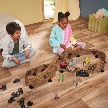 VTech Car-Board Racers 563904, nuo 5 metų, reikalingos baterijos, AA, kartonas, guma, įvairiaspalvis