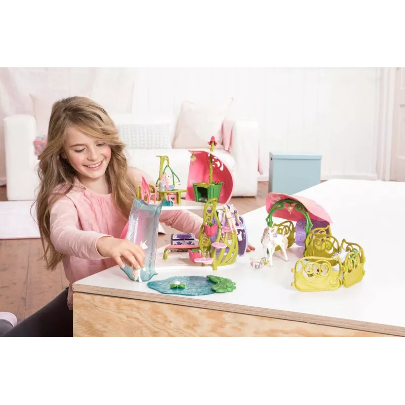 Schleich BAYALA Blizgantysis gėlių namas su vienaragiais, ežeru ir arklidėmis