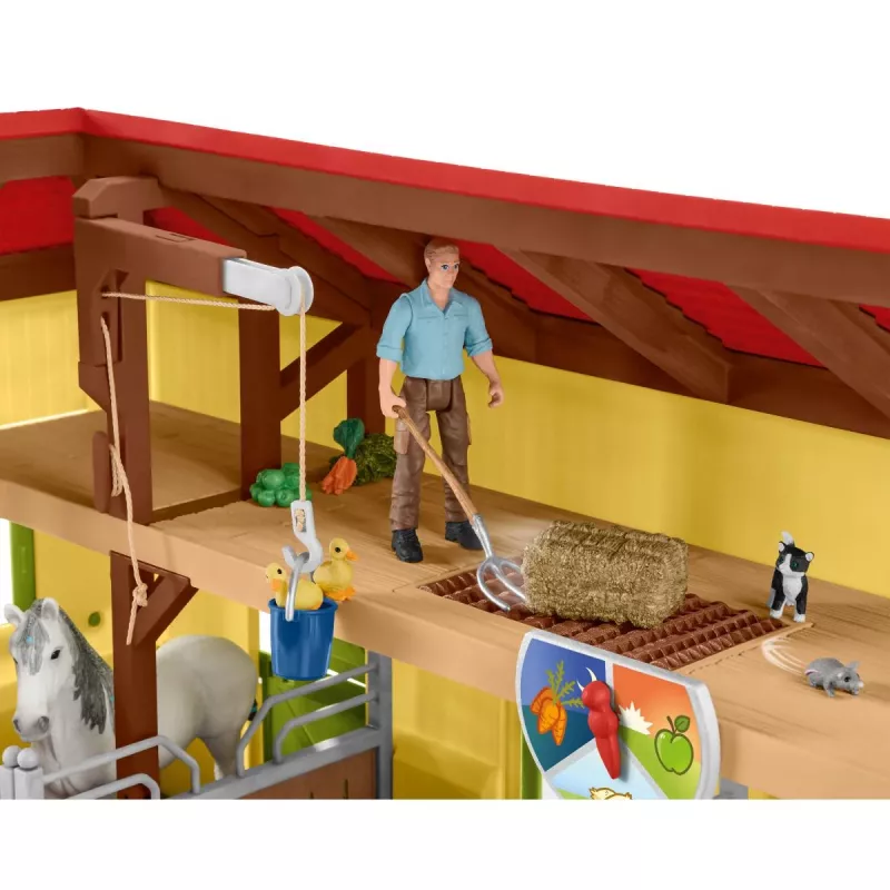 schleich FARM WORLD Arklidė su ūkiu
