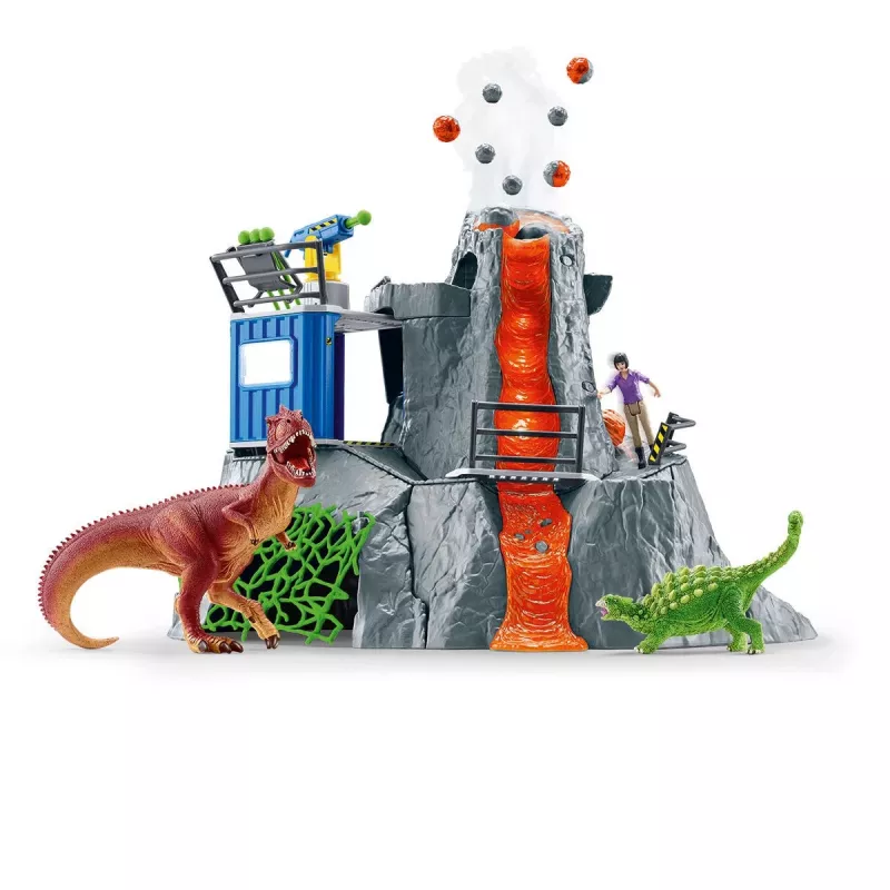 Schleich Dinosaurs Vulkano Ekspedicijos Bazinė Stovykla Daugiaspalvis 42564