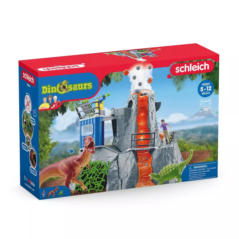 Schleich Dinosaurs Vulkano Ekspedicijos Bazinė Stovykla Daugiaspalvis 42564