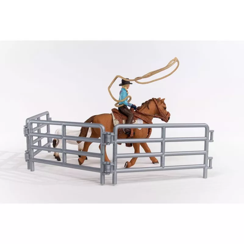 Schleich Cowgirl Team Roping Fun žaidimo rinkinys, 3–8 m., įvairių spalvų