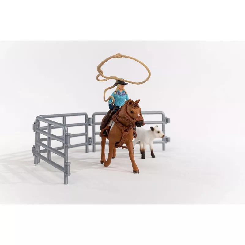 Schleich Cowgirl Team Roping Fun žaidimo rinkinys, 3–8 m., įvairių spalvų