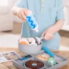 Melissa & Doug Simmer & Stir Stovetop Play Set su Water WOW! spalvą keičiančiu maistu – žaislinė viryklė su puodu ir keptuve