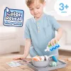 Melissa & Doug Simmer & Stir Stovetop Play Set su Water WOW! spalvą keičiančiu maistu – žaislinė viryklė su puodu ir keptuve